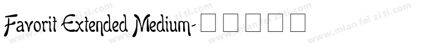 Favorit Extended Medium字体转换